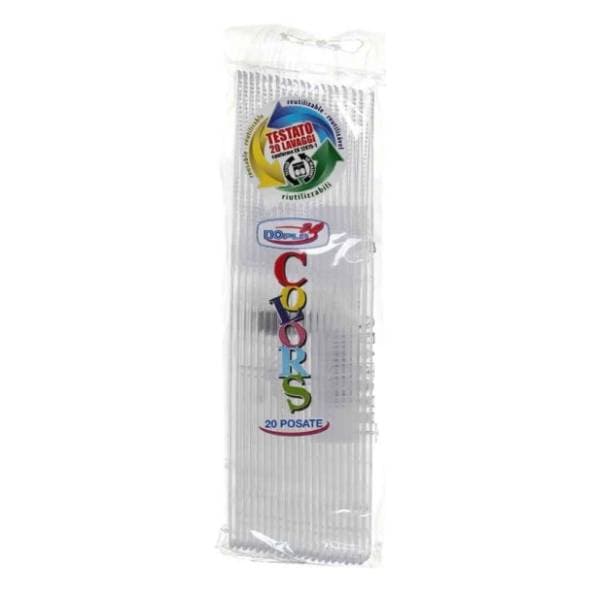 Plastični noževi Transparent DOPLA 20kom 0
