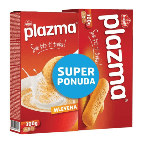 PLAZMA keks 300g + PLAZMA mlevena 300g XXL 0