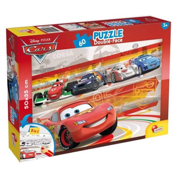 Puzzle Cars 2u1 složi i oboji LISCIANI 0