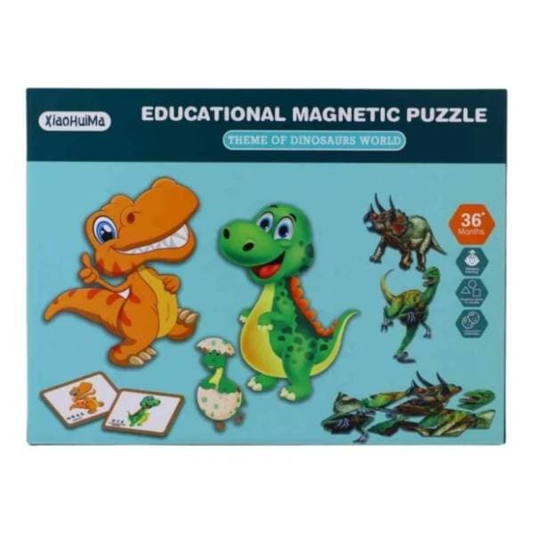 Puzzle Dino magnet BEST LUCK 0