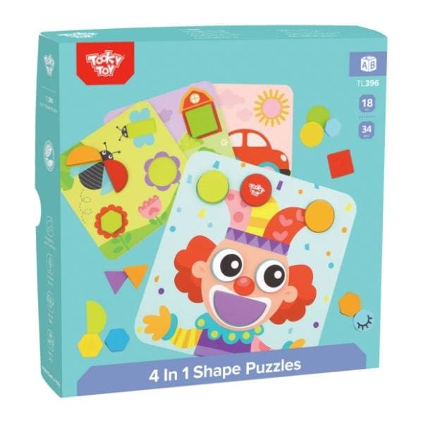 Puzzle oblici 4u1 TOOKY TOY 0