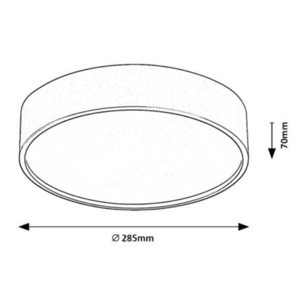RABALUX LED plafonjera 19W fi 28,5cm Larcia 75012 3