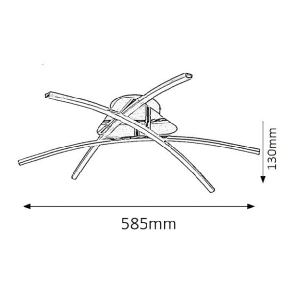 RABALUX LED plafonjera 3x7W Alexis 2504 2