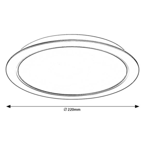 RABALUX LED ugradni panel 24W fi 22cm Shaun 2681 2