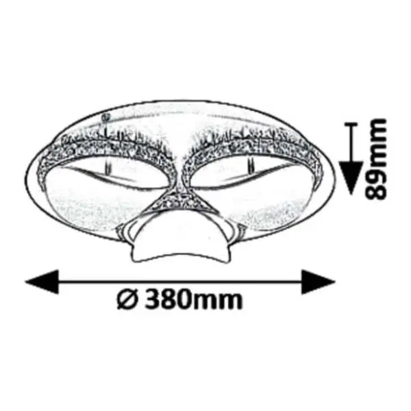 RABALUX LED plafonjera 3x12W fi 38cm Capriana 5050 1