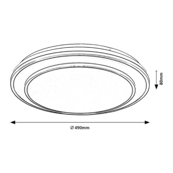 RABALUX LED plafonjera 40W fi 49cm Lupita 2130 1