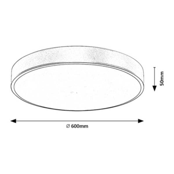 RABALUX LED plafonjera 60W fi 60cm Tesia 71038 2