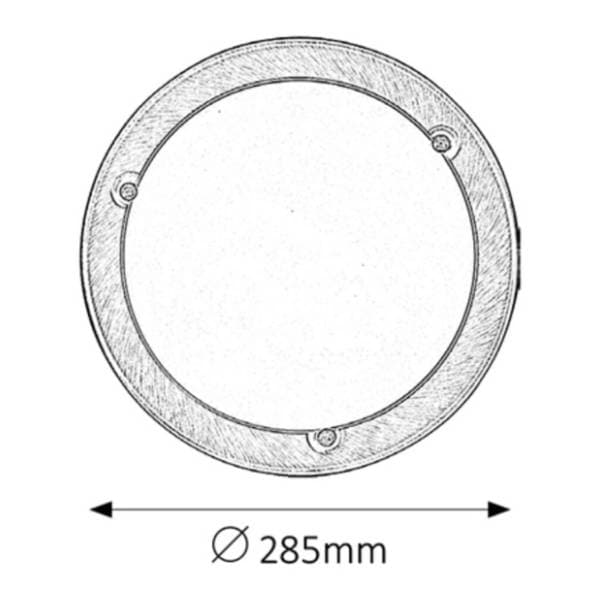 RABALUX plafonjera 60W E27 fi 28,5cm Ufo 5203 1