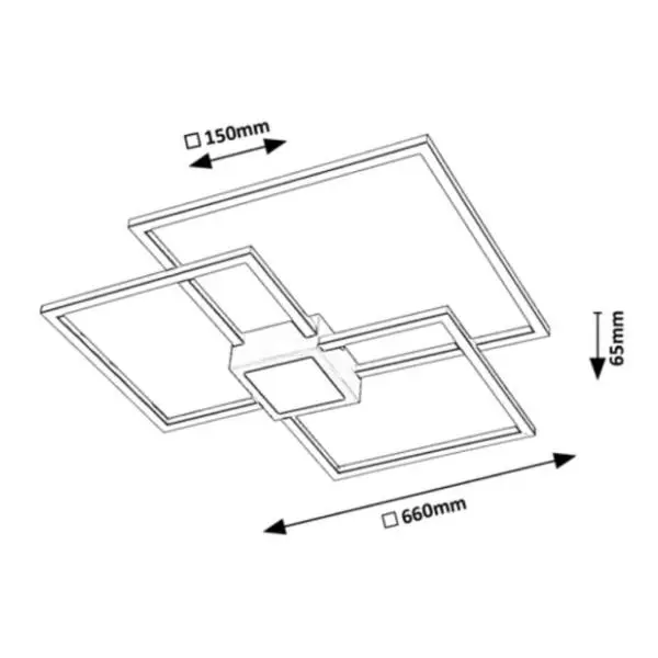 RABALUX plafonjera 38W Thabita 6868 2