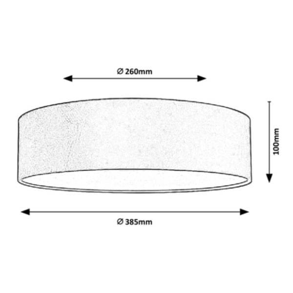 RABALUX plafonjera 2x10W E27 fi 38,5cm Aldona 3859 plava 1