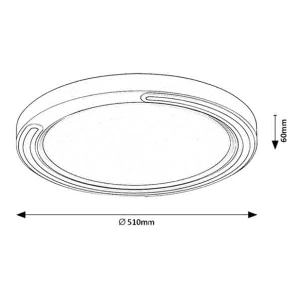 RABALUX plafonjera Triton 40W fi 51cm 2249 6