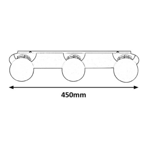 RABALUX plafonska lampa 3x28W G9 Becca 2112 1