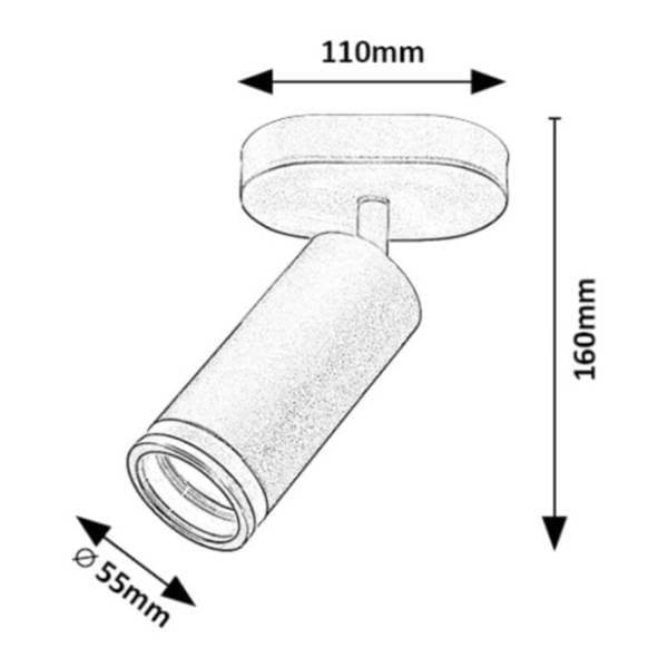 RABALUX spot svetiljka 35W GU10 fi 11cm Senobia 73033 2