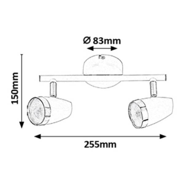 RABALUX spot svetlo 2x4W Karen 6513 2