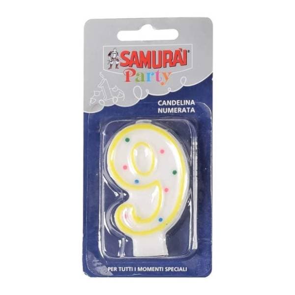Rođendanska svećica Broj 9 SAMURAI 0