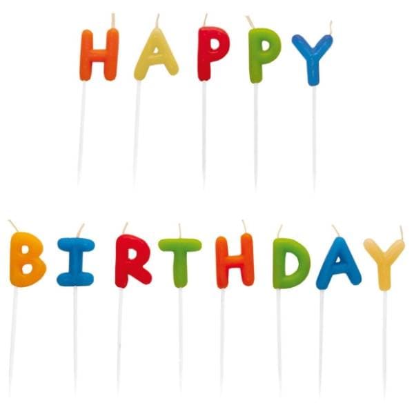 Rođendanske svećice Happy Birthday AMSCAN šarene 0
