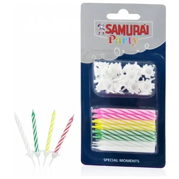 Rođendanske svećice SAMURAI 24kom 0