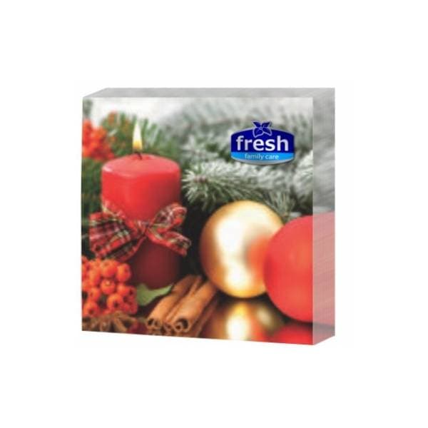 Salvete FRESH Novogodišnje sveće 3sloja 20kom 0