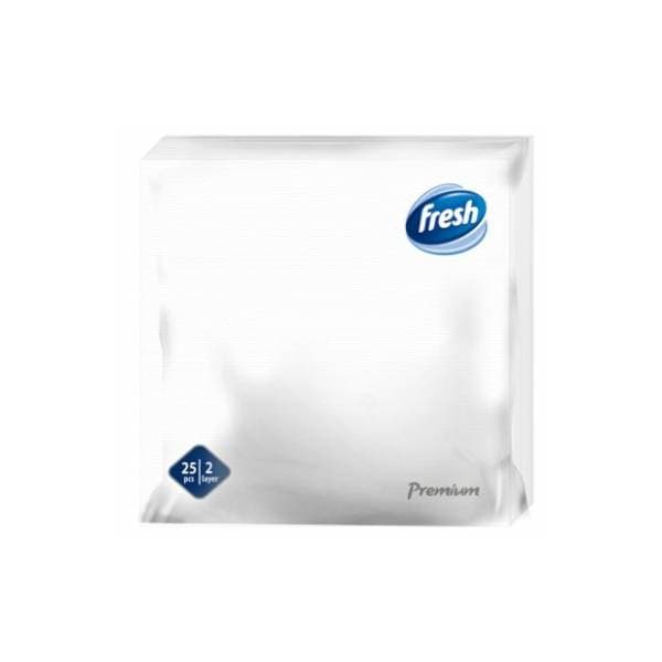 Salvete FRESH Premium bele 2sloja 25kom 0