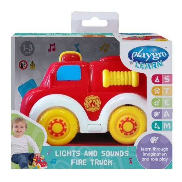 Svetleća muzička igračka Vatrogasno vozilo PLAYGRO 0