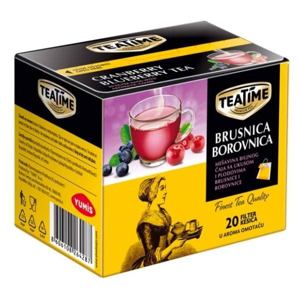 TEA TIME brusnica borovnica 40g 0