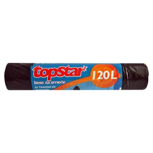 TOP STAR kese za smeće sa trakom 120l 8kom 0
