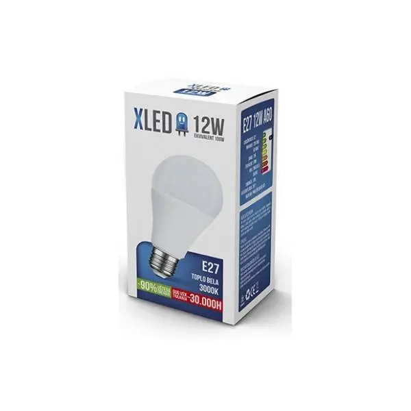 XLED LED sijalica E27 12W 3000K 0