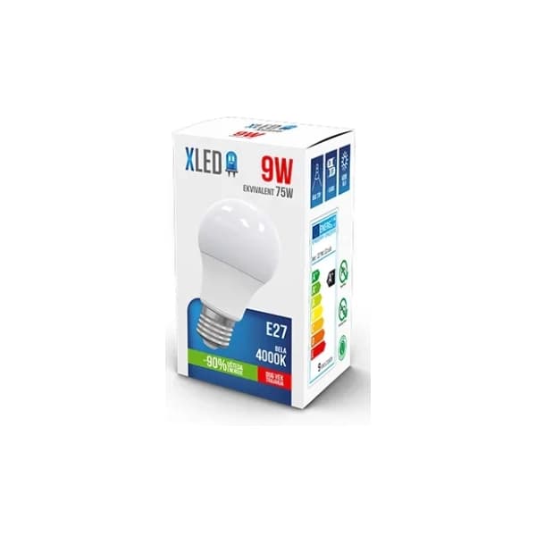 XLED LED sijalica E27 9W 3000K 0