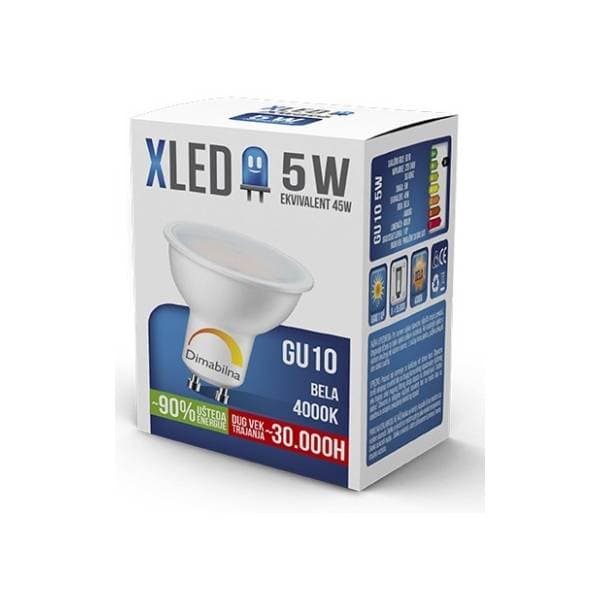 XLED LED sijalica GU10 5W 4000K 0