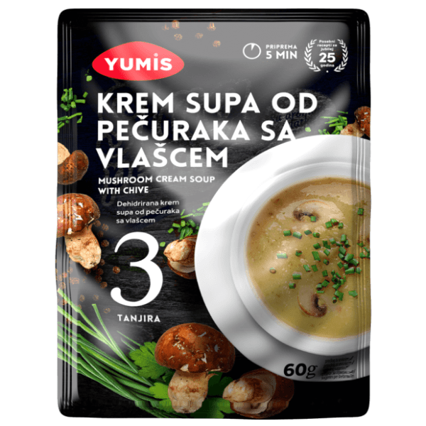 Krem supa YUMIS od pečuraka sa vlašcem 60g 0