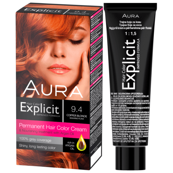 AURA Explicit farba za kosu 9.4 bakarno plava 0