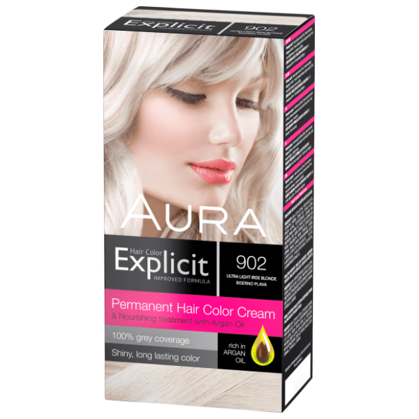 AURA Explicit farba za kosu 902 biserno plava 0