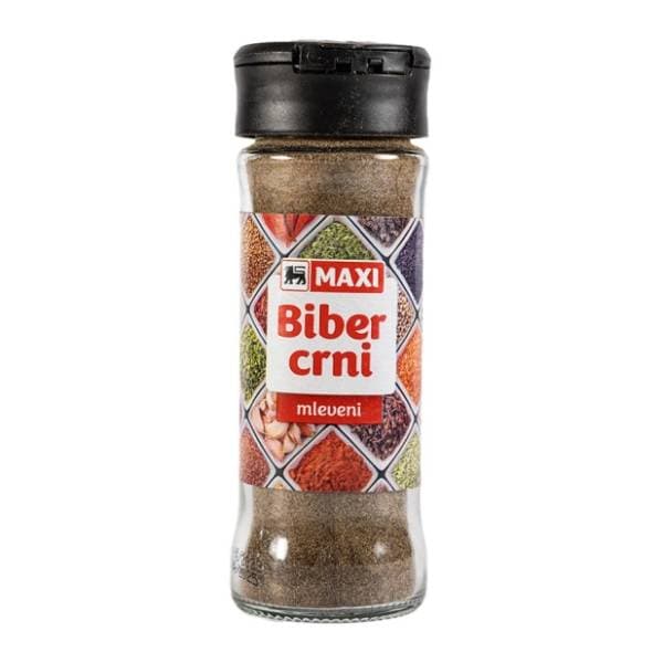 Biber MAXI crni staklo 55g 0