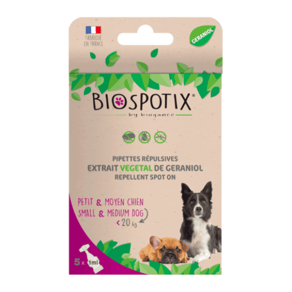 BIOGANCE Biospotix antiparazitske ampule za pse S/M 5x1ml 0