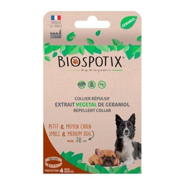 BIOSPOTIX antiparazitska ogrlica za male pse 38cm 0