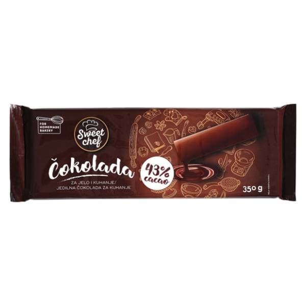 Čokolada SWEET CHEF za kuvanje 43% 350g 0