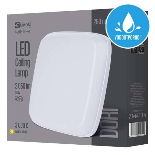 EMOS LED panel 18W 28x28cm Dori IP54 NW ZM4313 0