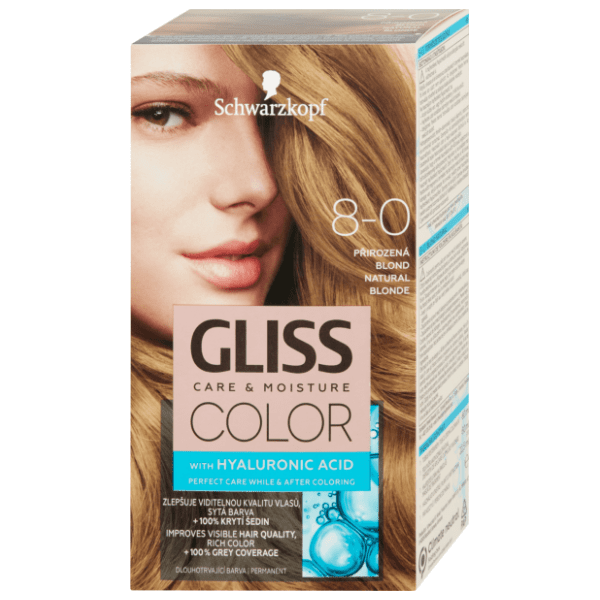 GLISS Care & Moisture farba za kosu 8.0 prirodno plava 0