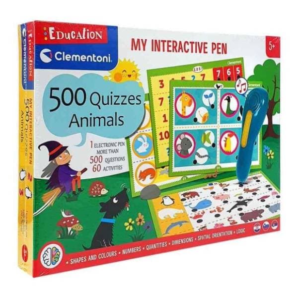 Interaktivni kviz set 500 pitanja životinje CLEMENTONI 0