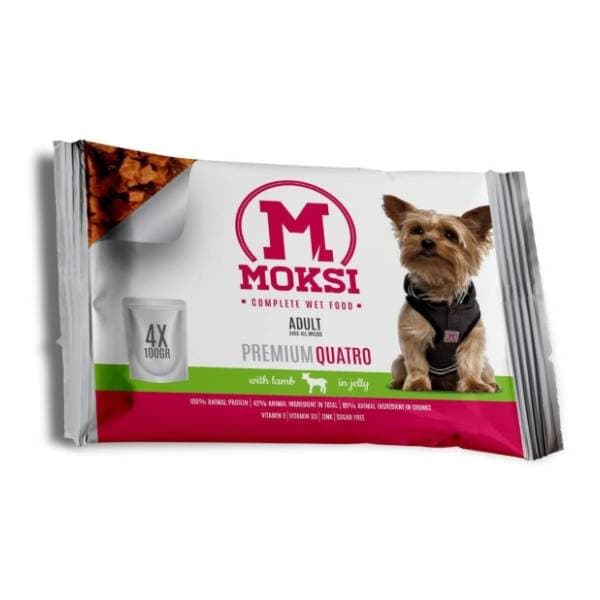 MOKSI sos za pse jagnjetina 4x100g 0
