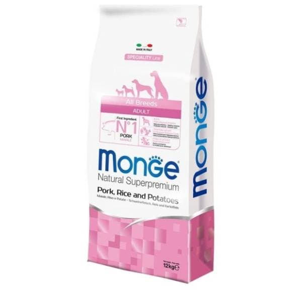 MONGE All breeds adult hrana za pse svinjetina 12kg 0