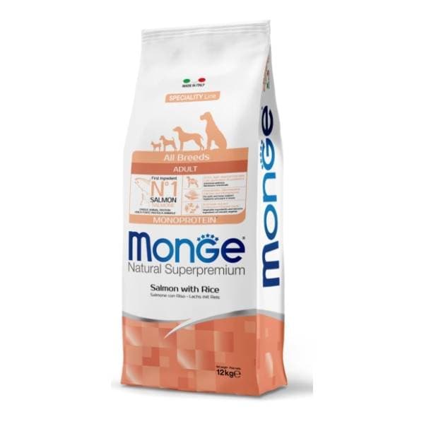 MONGE All breeds puppy and junior losos i pirinač 12kg 0