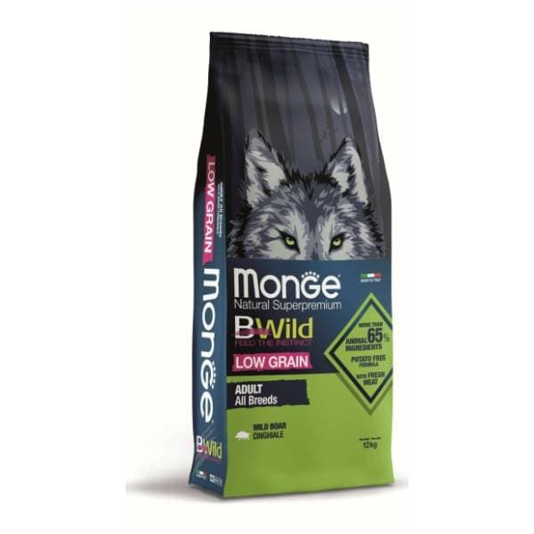 MONGE Bwild all breeds low grain meso vepra 12kg 0