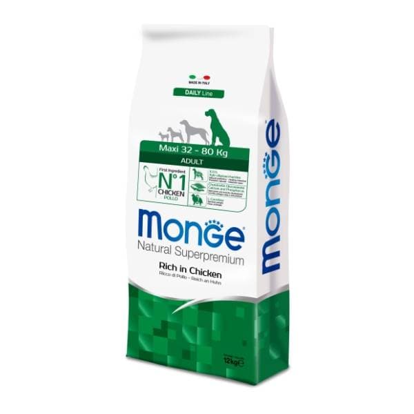 MONGE Maxi adult hrana za pse piletina 12kg 0