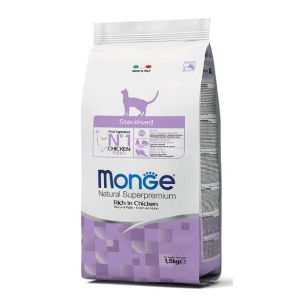 MONGE Sterilised hrana za mačke piletina 1,5kg 0