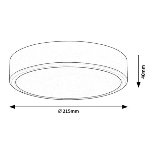 RABALUX LED plafonjera 22W fi 21,5cm Lauri 71244 1