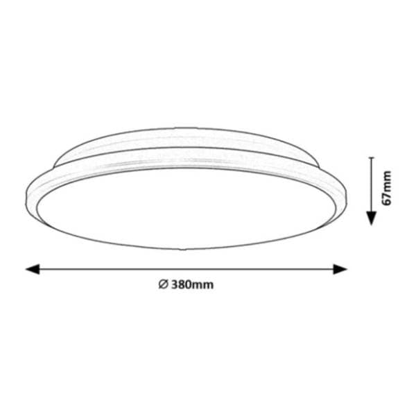 RABALUX LED plafonjera 24W Engon 71128 3