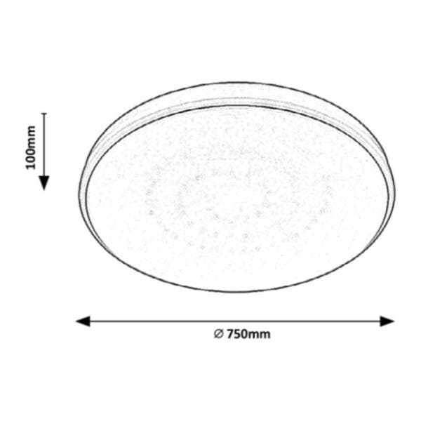 RABALUX LED plafonjera 60W fi 75cm Bruce 2118 1