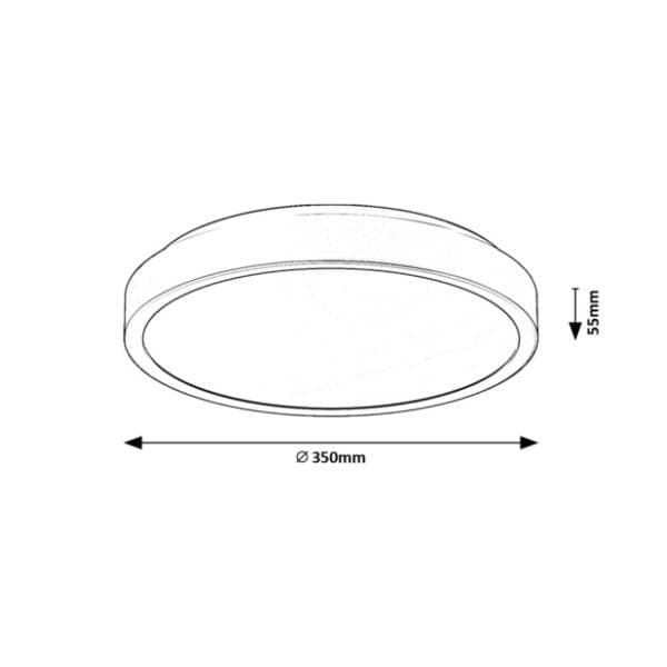 RABALUX LED plafonjera 36W fi 35cm Samira 71258 1