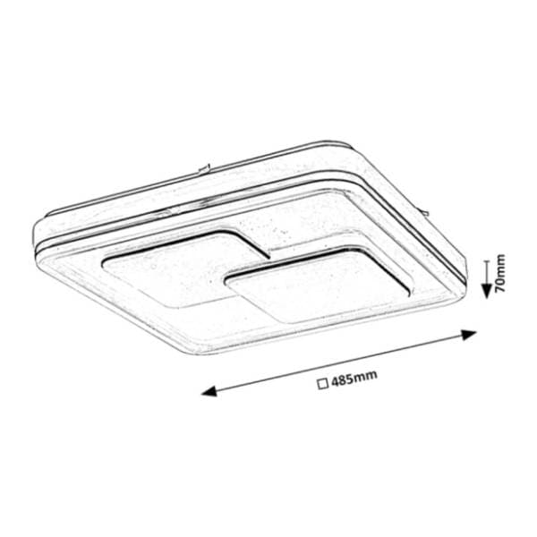 RABALUX plafonjera 40W Hecate 2604 2